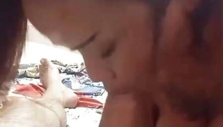 Petite asian brunette amateur blowjob