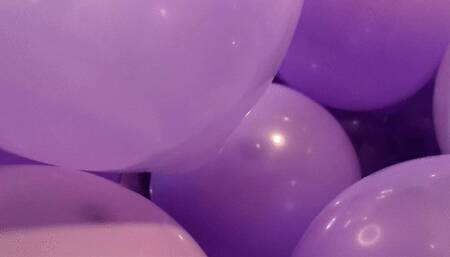 POV Swimming through balloons to suck your cock