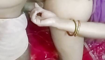 A LADY FUCKED HER DESI BOY WHEN HER HUSBAND GOING TO DO service hardcore sex