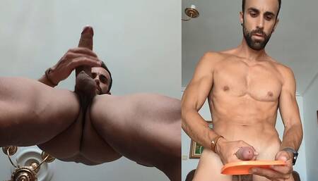 Custom Video For A Fan: I Get Naked, Show My Naked Body And My Big Cock, I Jerk Off And Cum On A Surface