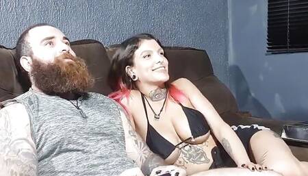 He Was Playing Video Games and I Wanted to Fuck and Give My Ass!!