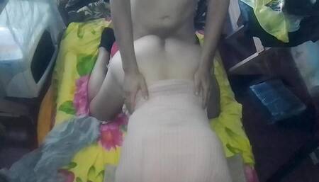 In the middle of the mess we with sexy girl in short pink dress