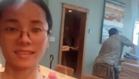 We sexy cleaning kitchen