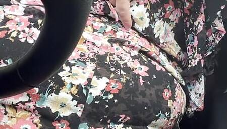 Verbal clothed public car masturbation