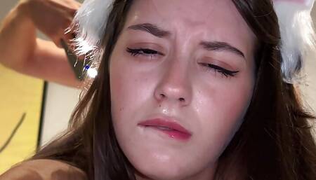 Neko Chan with Big Ass Swallow Cock and  Passionately Fuck Doggy to take Cum On Ass