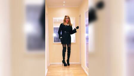 Crossdresser Black Boots