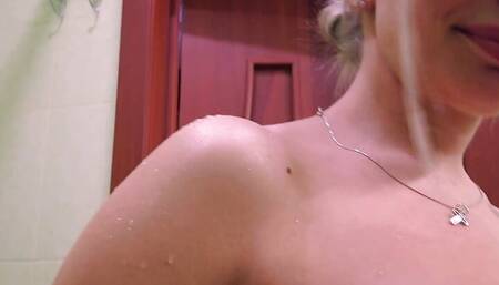 Blonde with Super Hot Body Gives a Blowjob to Fat Old Dude