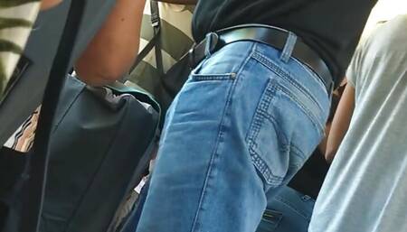 Flashing Pussy and Masturbating on Bus with People and Sex in a House
