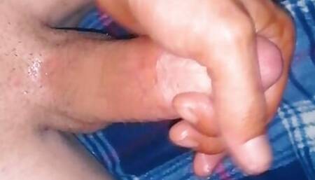 A hot young man takes 14 minutes from masturbation to orgasm
