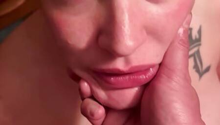 Suck the cum right out of him.