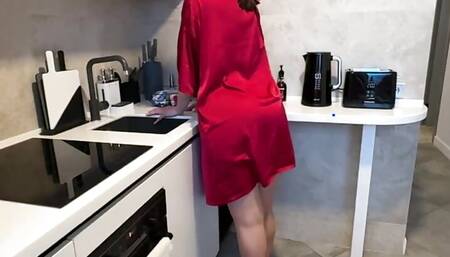 Alisa Sucks My Cock While I Film Her Wearing Pantyhose