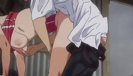 Spinning Thread 1 - Panty and foot fetish hentai freak fucks sporty athletic girl at bus stop