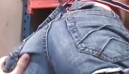 Cute Teen Jeanie Gets Caught Spray Painting Graffiti and Clearly Deserves Some Kind of Punishment