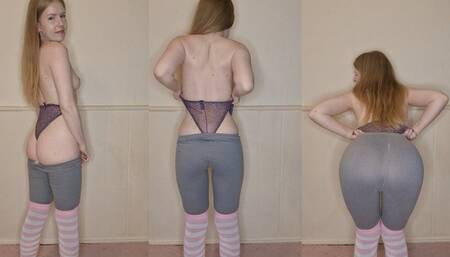 British nerd wedgies herself