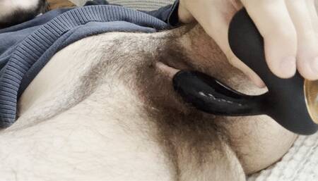 4K Pink Hairy Pussy Gets Stretched