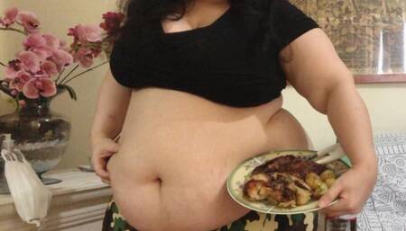 Roast chicken stuffed with Brazilian BBW! With Soda!