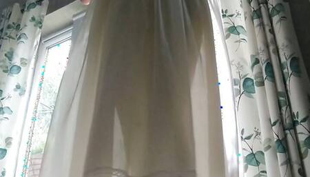 I just love the feel of sexy soft nylon in the morning