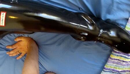 POV: Hunters Rubber Boots Fucking and Cum Licking