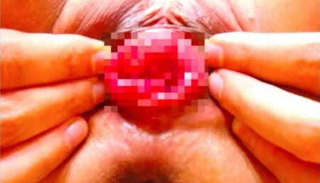 1st Time Prolapse Her Tight Asian Pussy