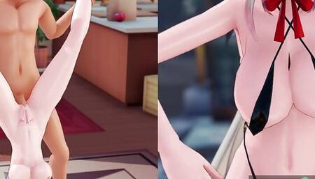 mmd haku girls sexy bitch want to fuck and cum hard sexy milf want to fuck hard 3d hentai sex school cosplay