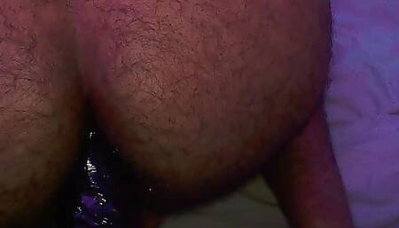 Huge dildo hairy ass