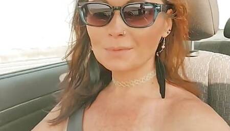 Suns Out Tits Out! Cum Join Rosy On A Drive...????