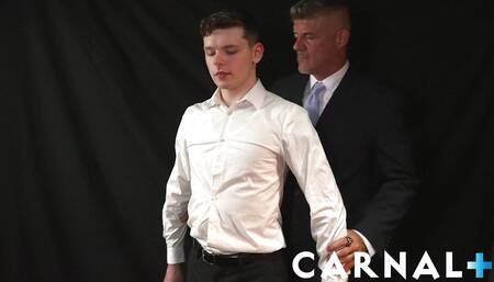 MasonicBoys Church lad Ethan Tate barebacked by big dick suited DILF