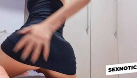 Striptease and JOI in English by Tattooed Teen on Webcam