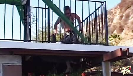 Pool Foursome with Anal Delights and a Sloppy Facial Finish