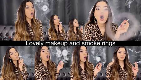 Lovely makeup and smoke rings