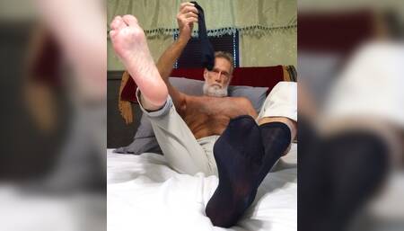 Foot Fetish Fun as I Make Love to my Hubby's Toes, Soles and Heels