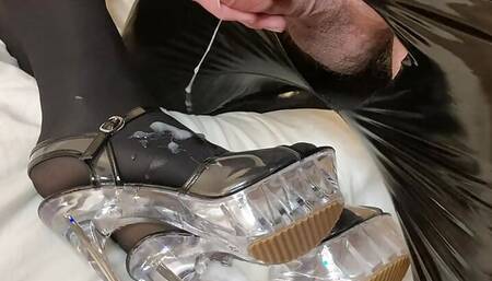 Transparent High Heels Sandals Cum