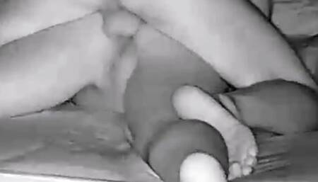 Brutal nocturnal sodomy cumshot in the ass