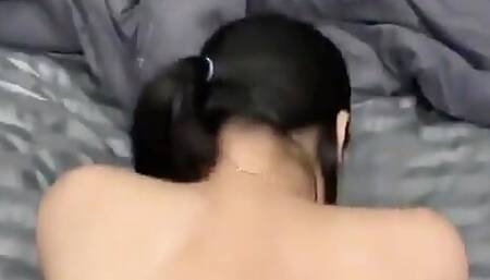 Korean Teen Girlfriend Riding My Dick and Enjoying Making Me Horny