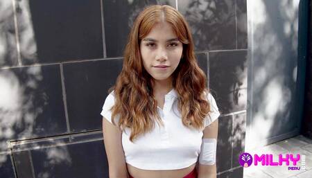 Marina Gold Peruvian Teen Challenges Herself And Ends Up Fucking.... Papi Cachame