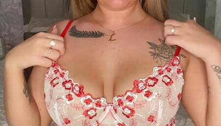 Sexy Strip tease before football