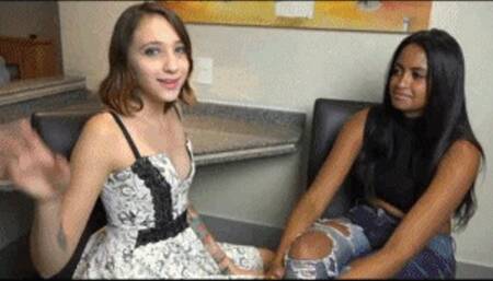 HOT KISSES INTERRACIAL TOP GIRL HORNY MOUTHS - BY ISABELA BLU AND PENELOPE - CLIP FULL
