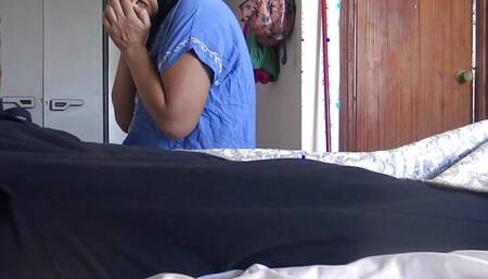 Muslim maid is shocked when a tourist shows her his big black cock