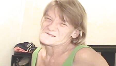 Granny Ghetto Gumjob Whore Bigot Blowjob Geezer Slut Slaggy Blonde TOOFLESS!