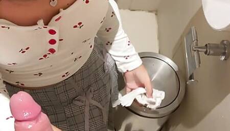 18 years old Asian suck me in public restroom