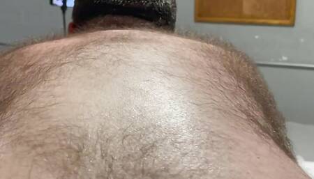 Precum dripping after breeding hairy daddy