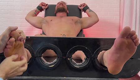 Bodybuilder Adam Lee Tickled