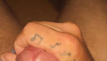 Jacking off in basement