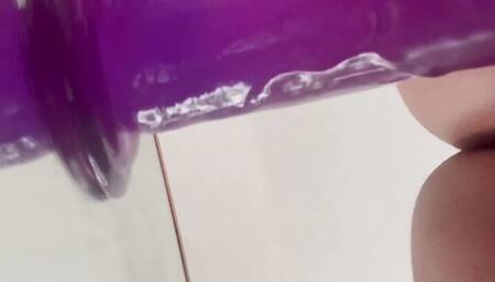Suction dildo and vibrator combo
