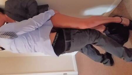 'We can't have a slut like you working here' Sexy secretary gets fucked by horny boss to keep jobPT1