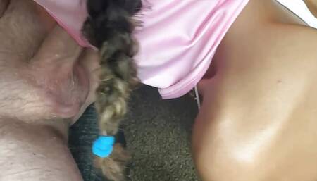This 18 Year Old Latina's Waist is Smaller Than One of Daddy's Thighs! Homemade Amateur OC Facial