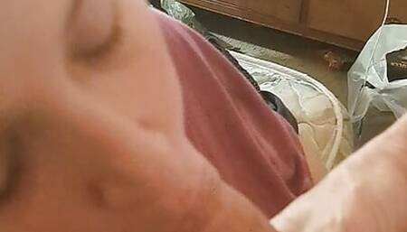 Getting a quick blow job