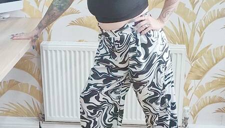 Giantess Atari destroys a hand built NAScar toy car in massive heels Full Body View