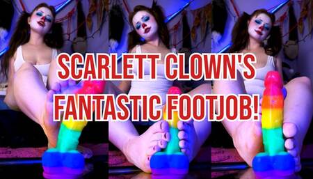 Scarlett Clown's Fantastic FootJob!