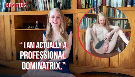 Ersties - Texas Born Blonde Paddles Herself Before Getting Off